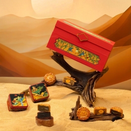 Hộp bánh trung thu TÙNG TRÚC đỏ 1