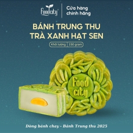 [Dòng bánh mặn] Bánh trung thu Trà xanh hạt sen 150gr