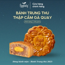 [Dòng bánh mặn] Bánh trung thu Thập cẩm gà quay 1 trứng 150g