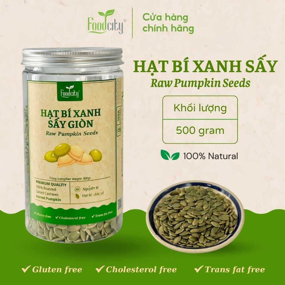 Nhân bí xanh (500gr)