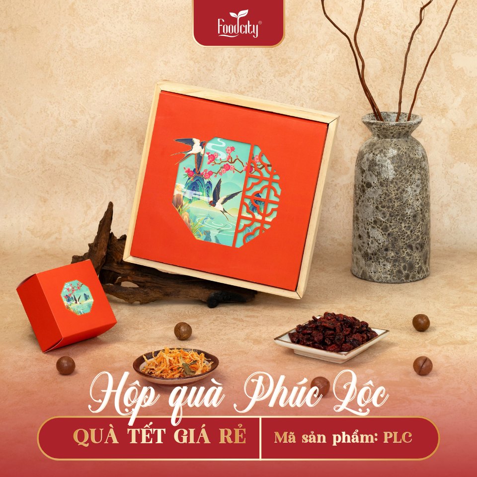 Hộp quà Phúc Lộc màu cam (Xem thêm mã)