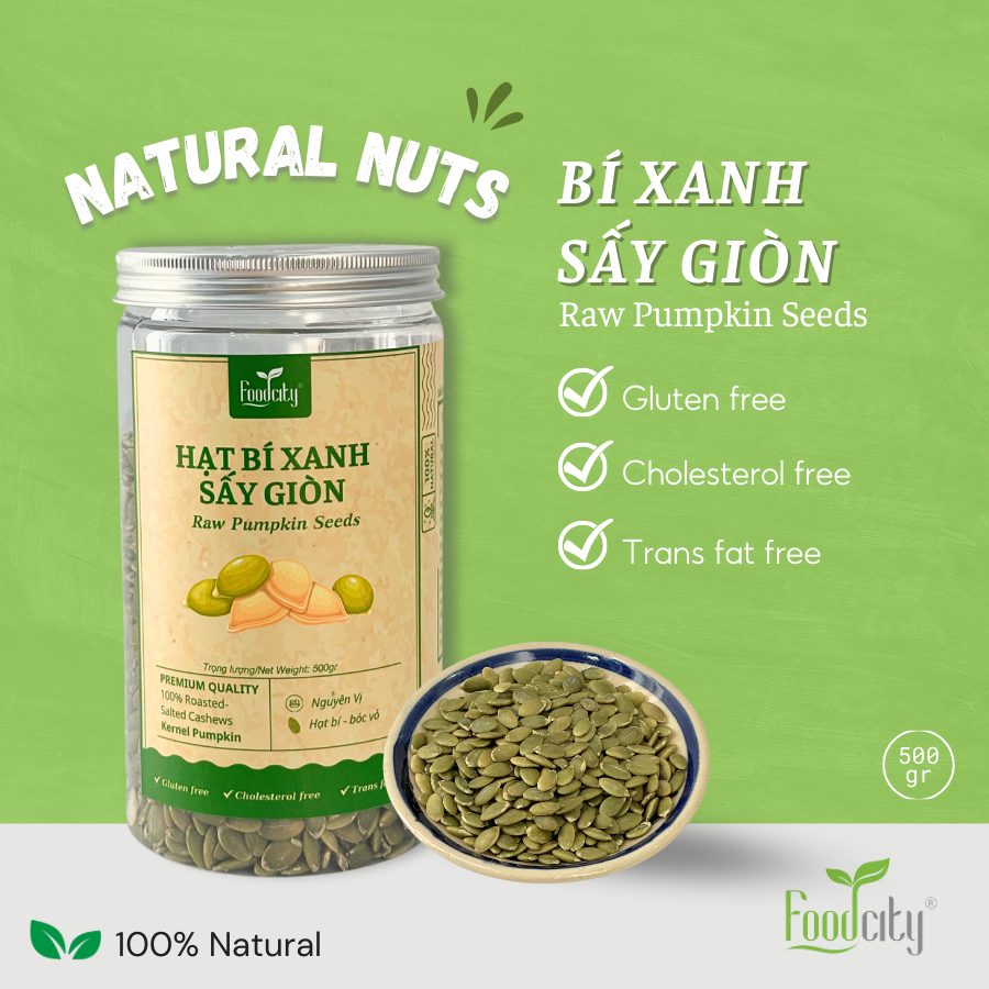 Nhân bí xanh (500gr)