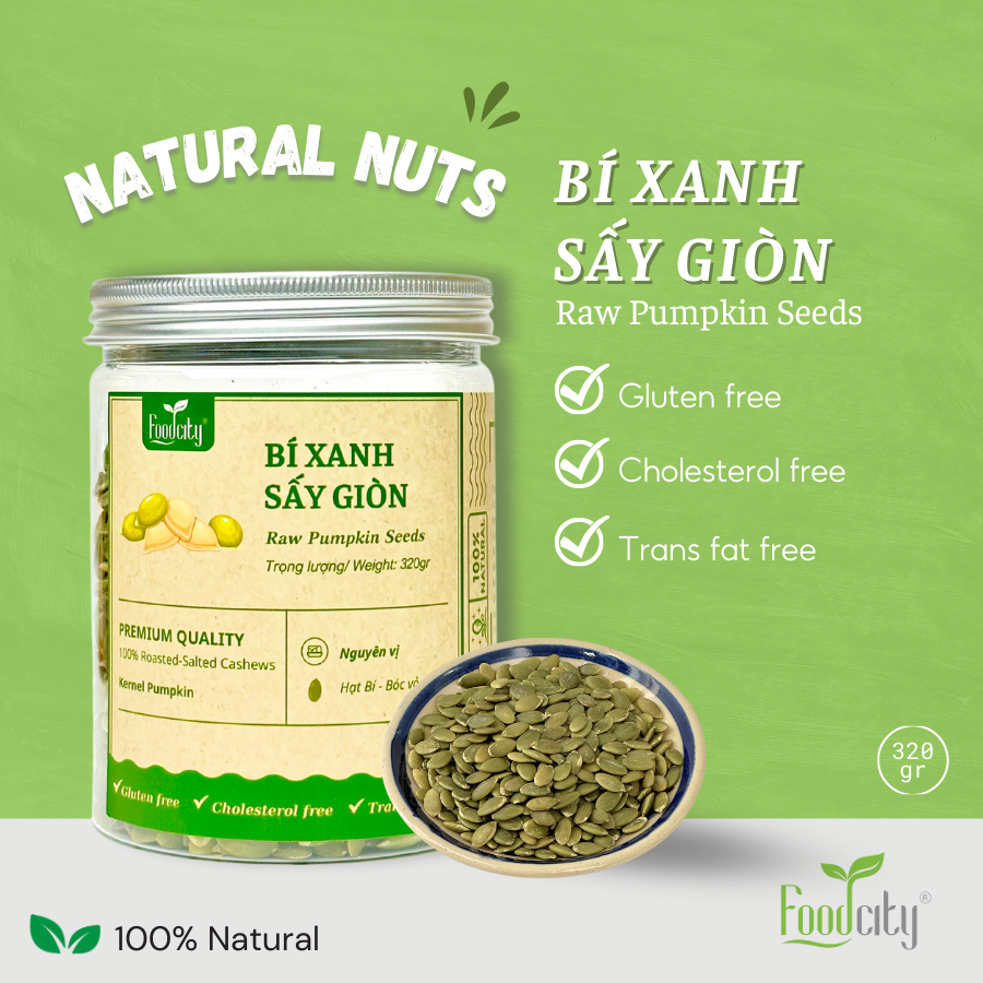 Nhân hạt bí xanh Mông Cổ (350gr)