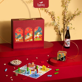 Hộp quà Tết Cao Cấp 2026 Mã Đáo 04 phiên bản đỏ 